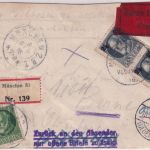 Bayern - 22x2 1/2 + 5 Pfg. Ludwig Eil-Einschreibebrief München - Berne 1916