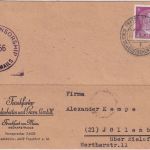 DR - Frankfurt a/M 2 22.2.45 Karte n. Jöllenbeck Überroller US-Zensur 10956