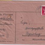 DR - Kaufbeuren 7.4.45 Brief n. Regensburg Überroller US-Zensur 11203