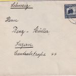 DR - 25 Pfg. 100. Geb. Zeppelin Brief i.d. SCHWEIZ Saarbrücken - Luzern 1938