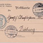 DR - Eberstadt 1908 Frei lt. Avers No.5 (Finanzministerium) Karte n. Dieburg