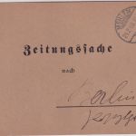DR - Mehlheim 1908 Zeitungssache/Postkarte n. Berlin