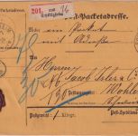 DR - Schiltigheim 9.7.75 K1unfrankierte Einschreibe-Paketkarte i.d. SCHWEIZ
