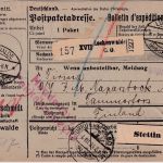 DR - Luckenwalde 1924 Gebühr bezahlt Paketkarte/Selbstbucher n. FINNLAND