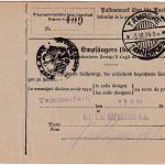 DR - Luckenwalde 1924 Gebühr bezahlt Paketkarte/Selbstbucher n. FINNLAND