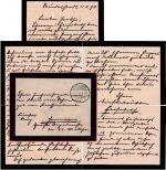 DR - Rudolstadt 1890 Fürstl. Angelegenheit Trauerbrief n. Hannover - mit Inhalt