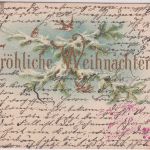 Bayern - Hofstetten T. Hagenheim roter Posthilfstellen-Ra3 Weihnachtskarte 1901
