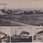 Bayern - Entraching Gasthaus Forsthaus etc. sw-Mehrbild-AK gelaufen 1918