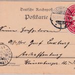 DR - Darmstadt 1904 Grossherzogl. Angelegenheit (Cabinets-Direktion) Karte