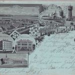 Bayern - Lager Lechfeld Kaserne Wssserwerk etc. Mehrbildlitho gelaufen 1902