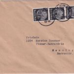 DR - 3x1 Pfg. Hindenburg Ortsdrucksache bayer. K1 Memmingen 29. OKT 37