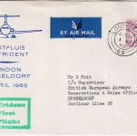 BRD - British European Airways BEA Trident Erstflug London Düsseldorf 1.4.65