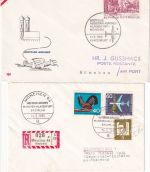 BRD - AUA Erstflug Klagenfurt München/München Klagenfurt 14.5.65 2 Belege