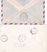 BRD/Polen - LOT Erstflug Warschau Frankfurt/Frankfurt Warschau 7.9.65 2 Belege