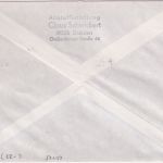 DDR - 4x50 Pfg. Telefon Einschreibebrief Dresden - Weinböhla 2.10.90