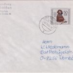 DDR - 50 Pfg. Telefon Brief Dresden - Weinböhla 2.10.90