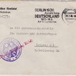 DR - Deutsches Konsulat Rotterdam Brief/Frei d. Ablösung n. Leipzig 1936