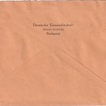 DR - Deutsche Gesandtschaft Budapest Brief/Frei d. Ablösung Berlin Leipzig 1936