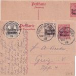 Bayern - 10/10 Pfg. Germania/Freistaat Ganzsache/Doppelkarte+Zusatz 7.OKT 19