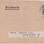 Bayern - 5 Pfg. Germania/Freistaat Drucksache i.d. SCHWEIZ Lindau 29. OCT 19