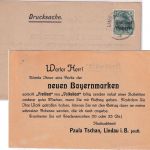 Bayern - 5 Pfg. Germania/Freistaat Drucksache i.d. SCHWEIZ Lindau 29. OCT 19