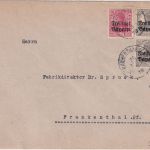 Bayern - 10+2x2 1/2 Pfg. Germania/Freistaat Ortsbrief Frankenthal 20. MAI 1919
