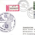 BRD - Marineschiffspost 53 Tender Mosel AAG 309/88 Einschreibekarte 1988
