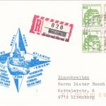 BRD - Marineschiffspost 09 Fregatte Emden Einschreibekarte 1987