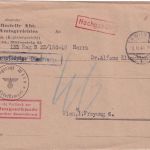 DR - Wien 1943 Gebührenpfl. Dienstsache/Zustellurkunde/Ortsbrief m. Nachporto