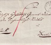 Preussen - Stettin 27/6 Fingerhut-K1 Portobrief n. Berlin 1838