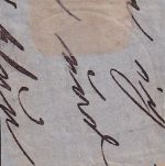 NDP - Postablage Kelsterbach Höchst a/M. 17/12 (1868) K1 3 Kr. dst. Briefstück