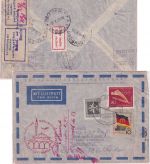 DDR - "Amtlich geöffnet" Luftpostbrief/Erstflug n. JUGOSLAWIEN Berlin 1960