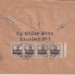 Bayern - Germania/Freistaat unterfrank. Einschreibebrief München - Leipzig 1919