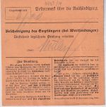 Bayern - 3x35 Pfg Germania/Freistaat Einschreibe-Paketkarte Rheinzabern 7.1.20