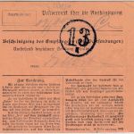Bayern - 2x75 Pfg Germania/Freistaat Paketkarte Staffelstein - Nürnberg 1920
