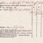 Bayern - München 1799 teilvorgedruckte Zeitungsquittung