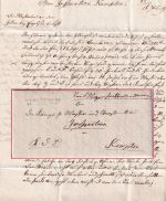 Bayern - R3 Memmingen 14. FEB 1819 L2 Dienstbrief n. Kempten m. Inhalt