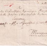 Bayern/Baden - R4 München/hds. "v. München" portofr. Chargebrief n Mannheim 1803