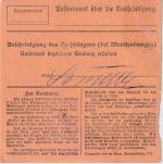 Bayern/DR - 80 Pfg. Ludwig/Volksstaat u.a. Paketkarte Frontenhausen 31.3.20