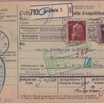 Bayern - 50+80 Pfg Luitpold Paketkarte i.d. SCHWEIZ Rosenheim 2 20. DEZ 12