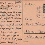 AM-Post - 5 Pfg. Ganzsache Ausg. Bayern Ortskarte München-Obermenzing 27.8.46