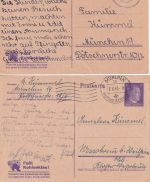DR - 5x6 Pfg. AH-Ganzsache/Kohlenklau vom/ins KLV-Lager Wessobrunn Apr/Jun 1944