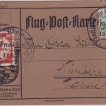 DR - 10 Pfg. Flugpost Rhein/Main Sonderkarte SST Frankfurt - Nürnberg 12.6.12