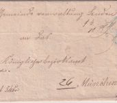 Bayern - Dietramszell 23/10 HKS Geldsendung/Fahrpost Linden - München 1865