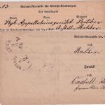 Bayern - Neuses 9/11 K1 Retour-Recipisse v. Ratibor n. Castell 1871
