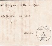 Bayern - Vilseck 1. JUL 70 K1 (Typ 20b) Ortsdienstbrief (Schulsache) mit Inhalt