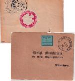 DR - Bückeburg 1892 Frei lt. Avers Nr. 8 (grüner Aufkleber) Streifband n München