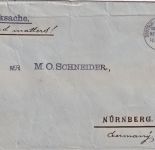 DR - 10 Pfg. K/A Drucksache >100g Deutsch-Amerik. Seepost Hamburg New York 1896