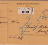 Bayern - Gunzenhausen 2 Bhf. 1898 unfreies Ortspaket - 25 Pfg. Nachporto