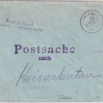 Bayern - Kusel 1919 Postsache (Wendekuvert) n. Kaiserslautern